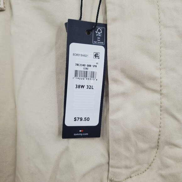 Tommy Hilfiger TH Flex Straight Chino Pants Men Size 38 / 32 NWT Stretch - Picture 7 of 16